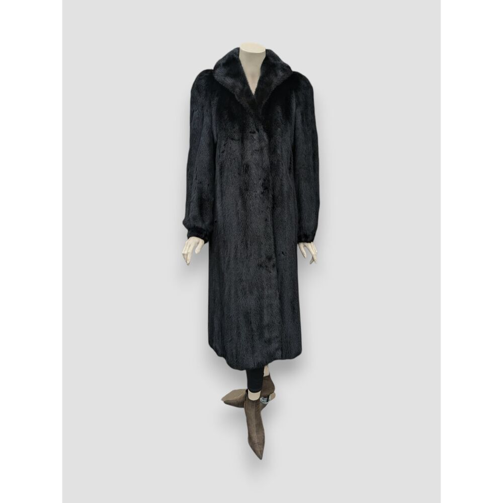 Black Dyed Mink Coat -Small